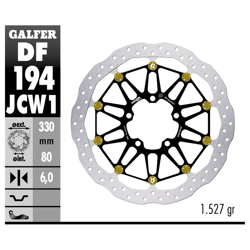 Sport Bremsscheiben Galfer DF194JCW1G03 Sport Bremsscheiben Galfer DF194JCW1G03