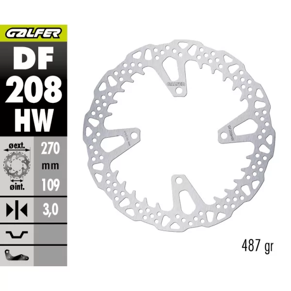 Disques de Frein Sport Galfer DF208HW