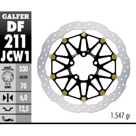 Disques de Frein Sport Galfer DF211JCW1G03