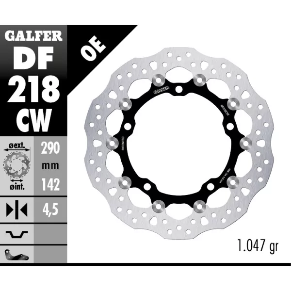 Disques de Frein Sport Galfer DF218CW