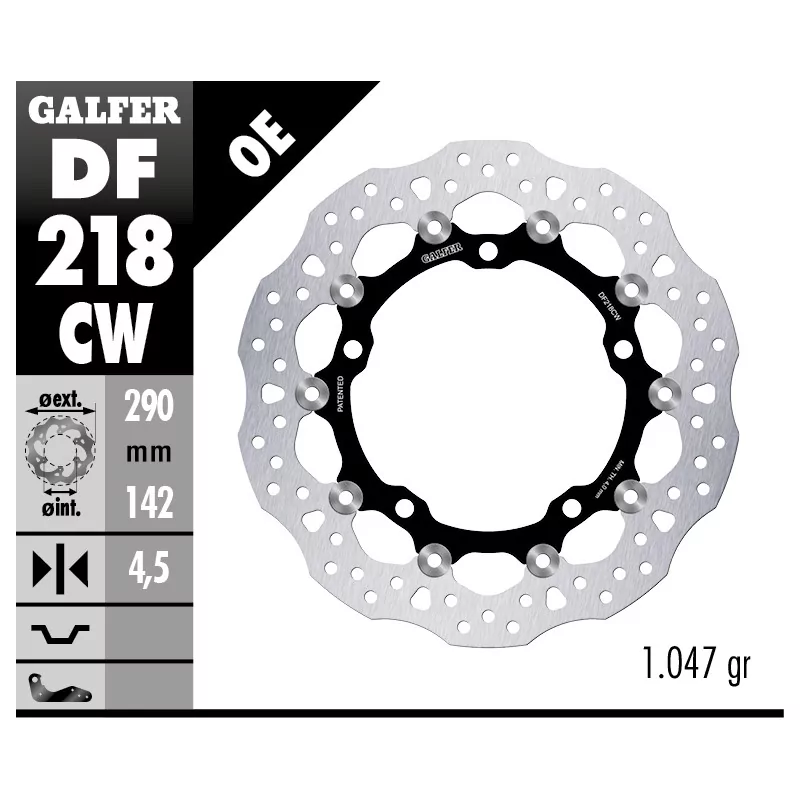 Discos de Freno Galfer DF218CW Discos de Freno Galfer DF218CW