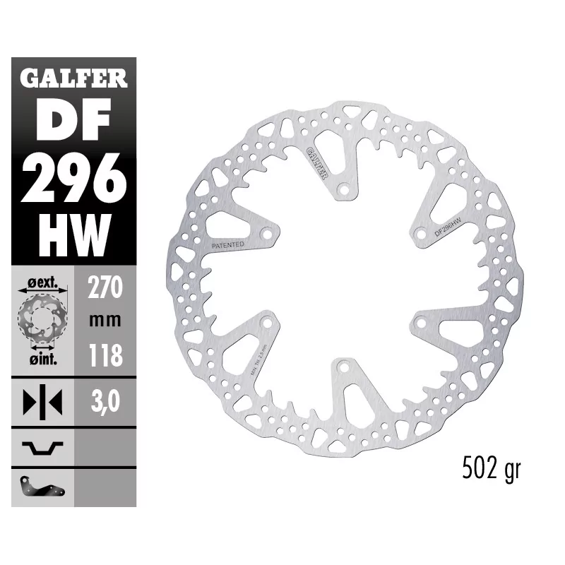Sport Bremsscheiben Galfer DF296HW