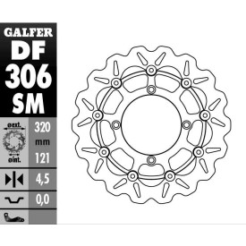 Sport Bremsscheiben Galfer DF306SM