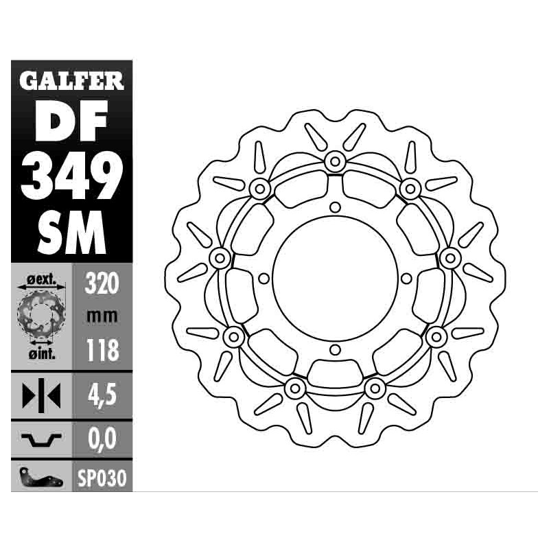 Brake Discs Galfer DF349SM Brake Discs Galfer DF349SM