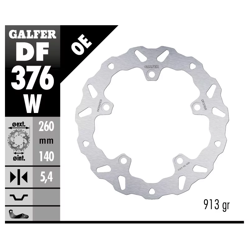 Sport Bremsscheiben Galfer DF376W
