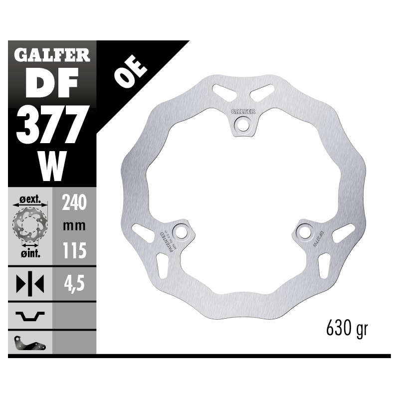 Disques de Frein Sport Galfer DF377W Disques de Frein Sport Galfer DF377W