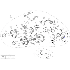 Akrapovic S-D10SO4-HZC Ducati Monster 696 795 796 1100