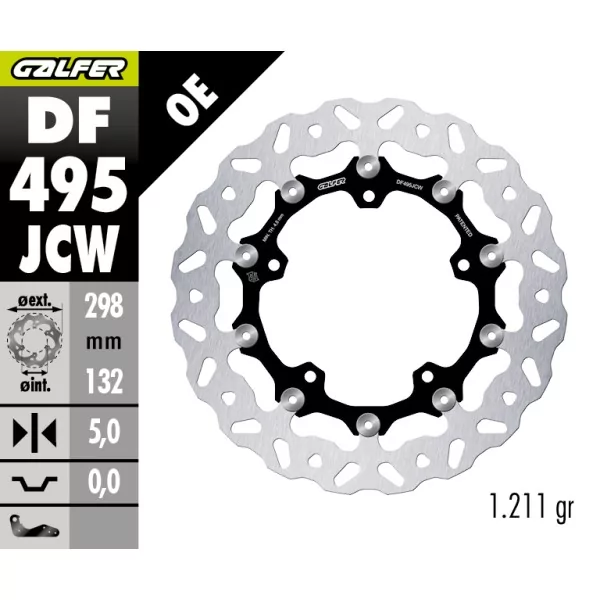 Disques de Frein Sport Galfer DF495JCW