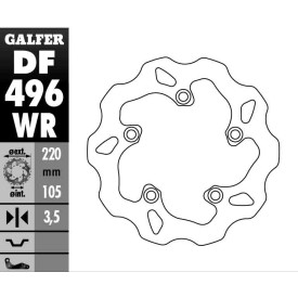 Dischi Freno Galfer DF496WR