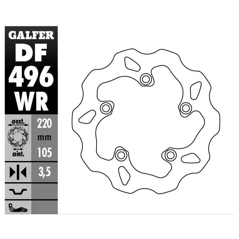 Discos de Freno Galfer DF496WR