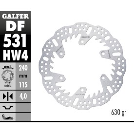 Disques de Frein Sport Galfer DF531HW4
