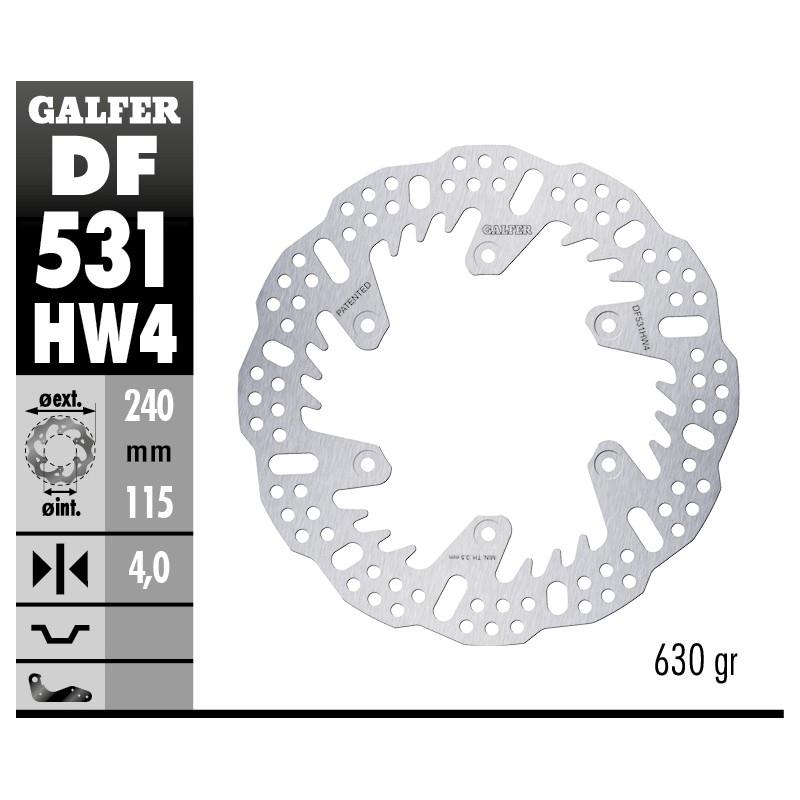 Discos de Freno Galfer DF531HW4 Discos de Freno Galfer DF531HW4