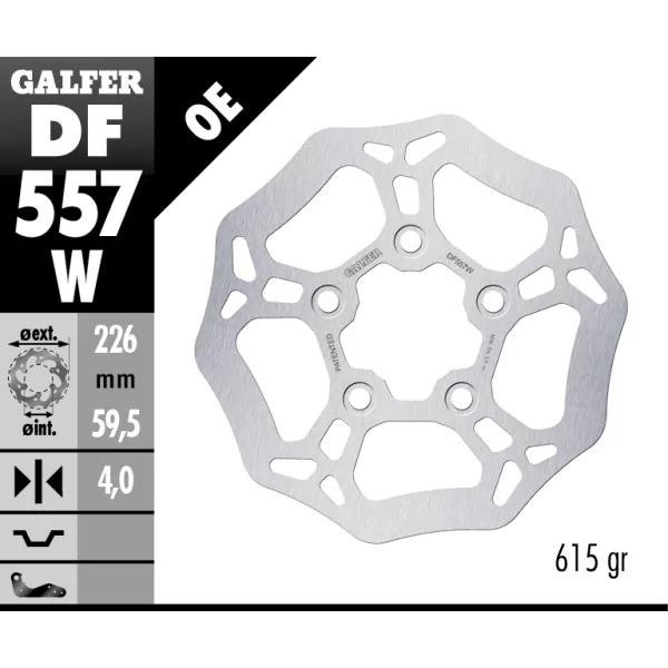 Sport Bremsscheiben Galfer DF557W