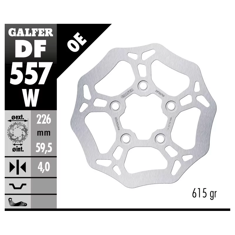 Brake Discs Galfer DF557W Brake Discs Galfer DF557W