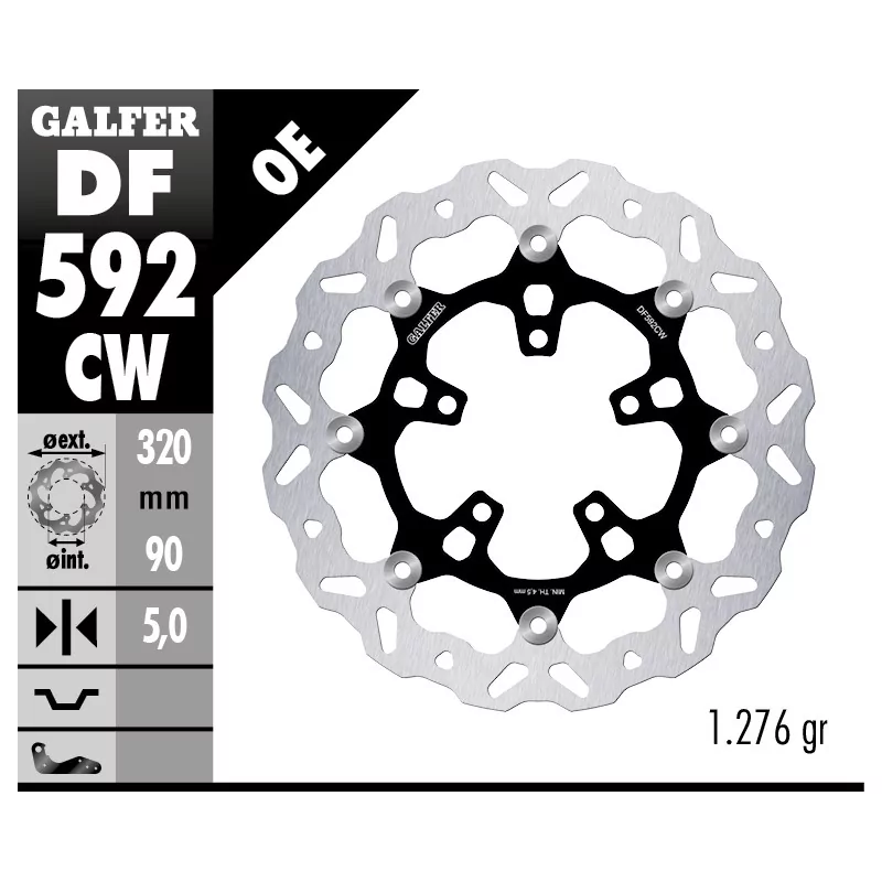 Discos de Freno Galfer DF592CW Discos de Freno Galfer DF592CW