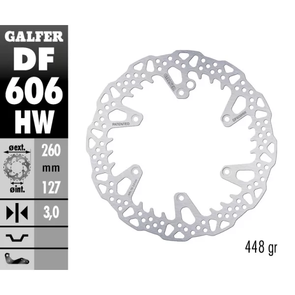 Disques de Frein Sport Galfer DF606HW