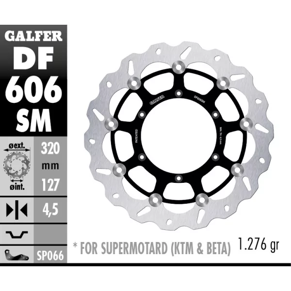 Discos de Freno Galfer DF606SM