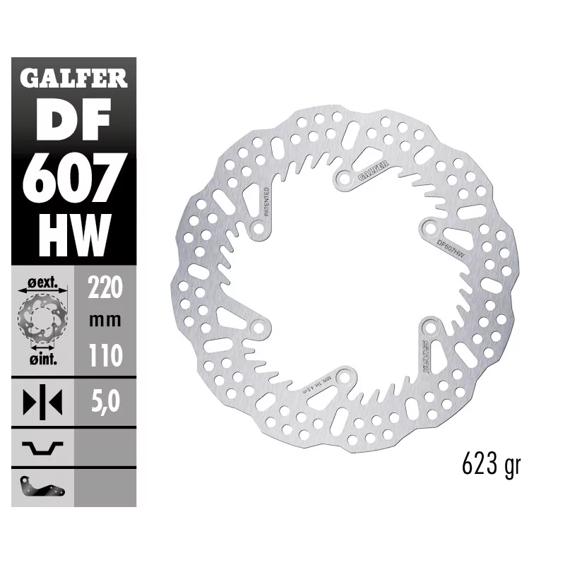 Brake Discs Galfer DF607HW Brake Discs Galfer DF607HW