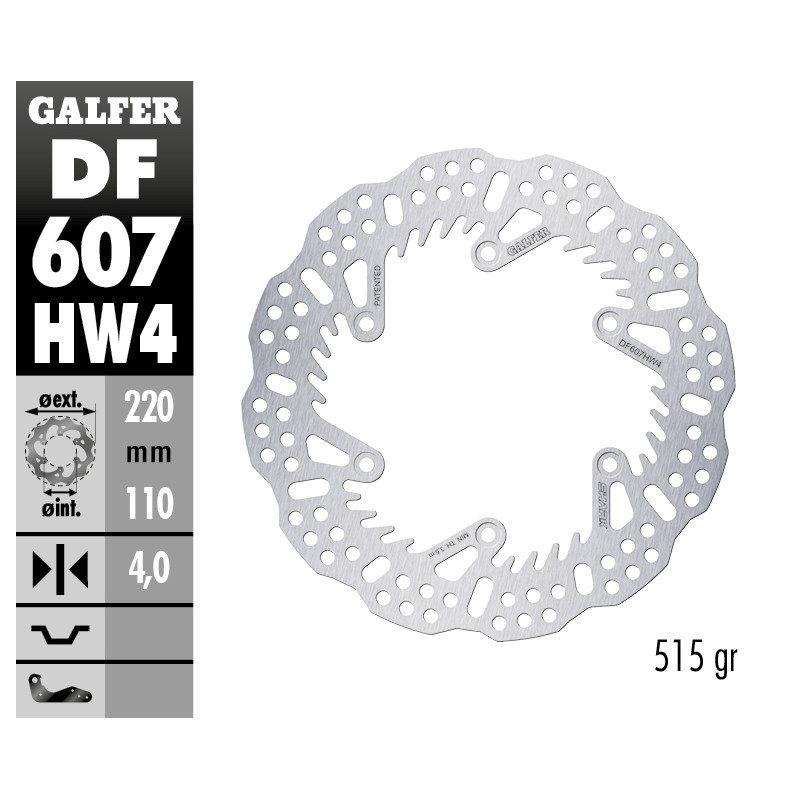 Discos de Freno Galfer DF607HW4 Discos de Freno Galfer DF607HW4