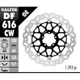 Disques de Frein Sport Galfer DF616CW