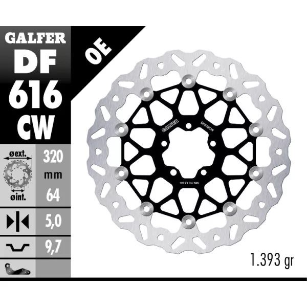 Brake Discs Galfer DF616CW