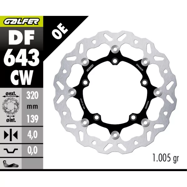 Brake Discs Galfer DF643CW