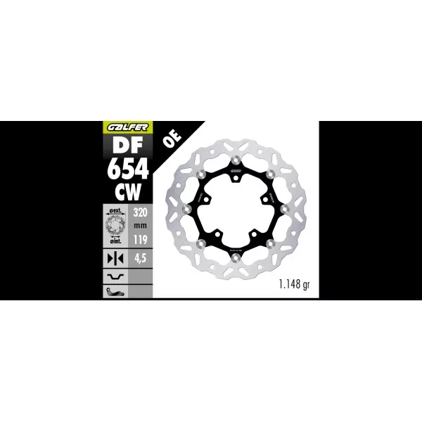 Brake Discs Galfer DF654CW
