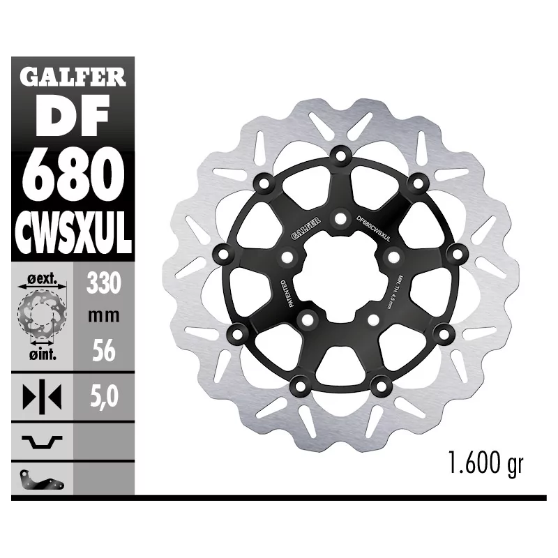 Brake Discs Galfer DF680CWSXUL Brake Discs Galfer DF680CWSXUL