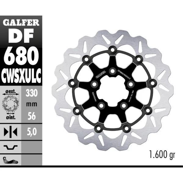 Dischi Freno Galfer DF680CWSXULC