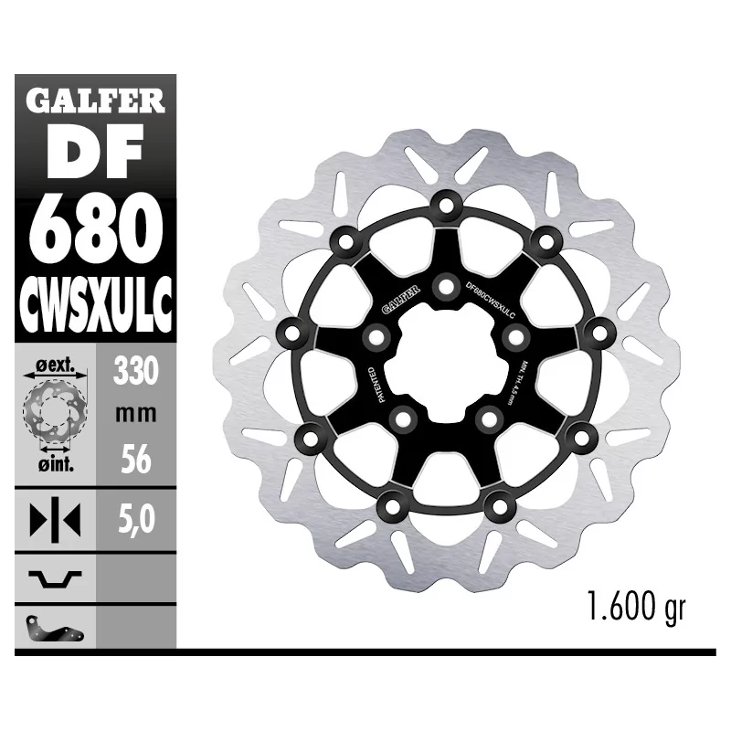 Dischi Freno Galfer DF680CWSXULC Dischi Freno Galfer DF680CWSXULC