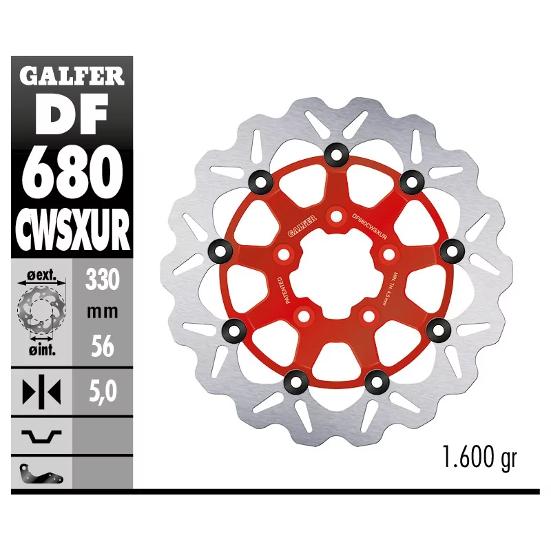 Dischi Freno Galfer DF680CWSXUR Dischi Freno Galfer DF680CWSXUR