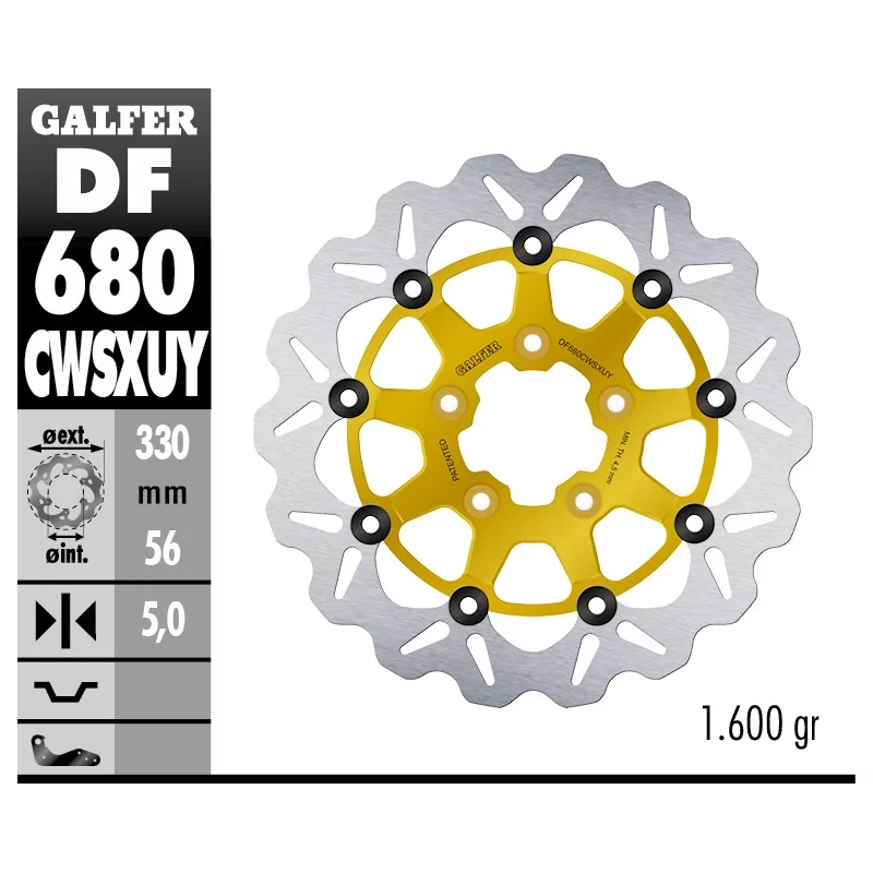 Dischi Freno Galfer DF680CWSXUY Dischi Freno Galfer DF680CWSXUY