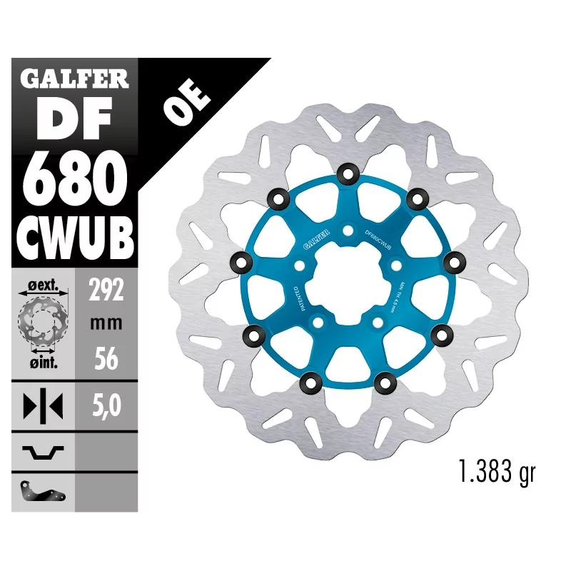 Disques de Frein Sport Galfer DF680CWUB Disques de Frein Sport Galfer DF680CWUB