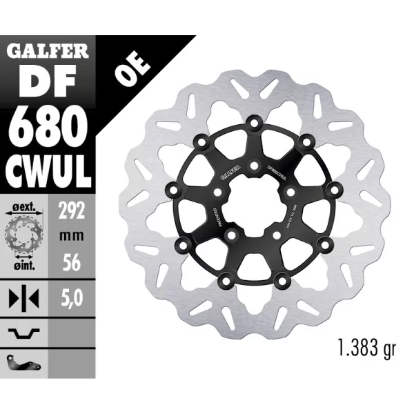 Sport Bremsscheiben Galfer DF680CWUL