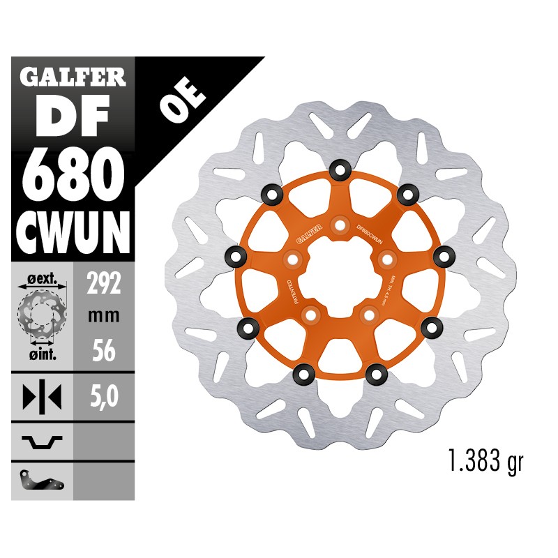 Dischi Freno Galfer DF680CWUN Dischi Freno Galfer DF680CWUN