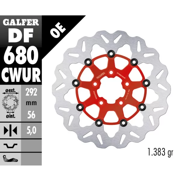 Brake Discs Galfer DF680CWUR