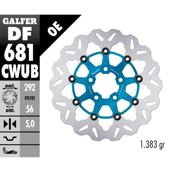 Brake Discs Galfer DF681CWUB
