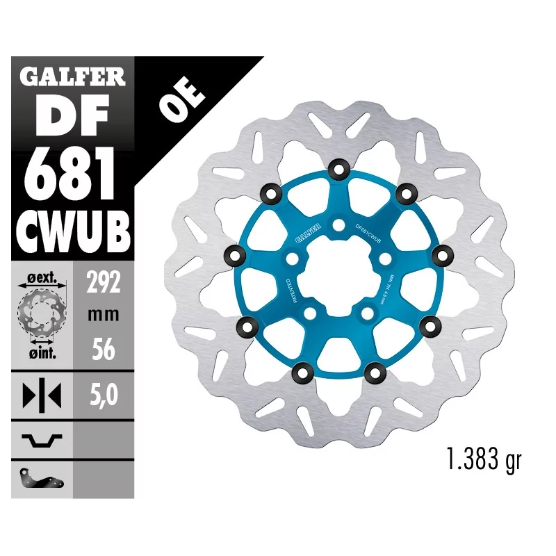 Sport Bremsscheiben Galfer DF681CWUB Sport Bremsscheiben Galfer DF681CWUB