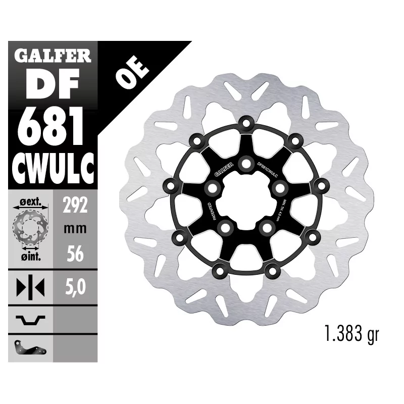 Discos de Freno Galfer DF681CWULC Discos de Freno Galfer DF681CWULC