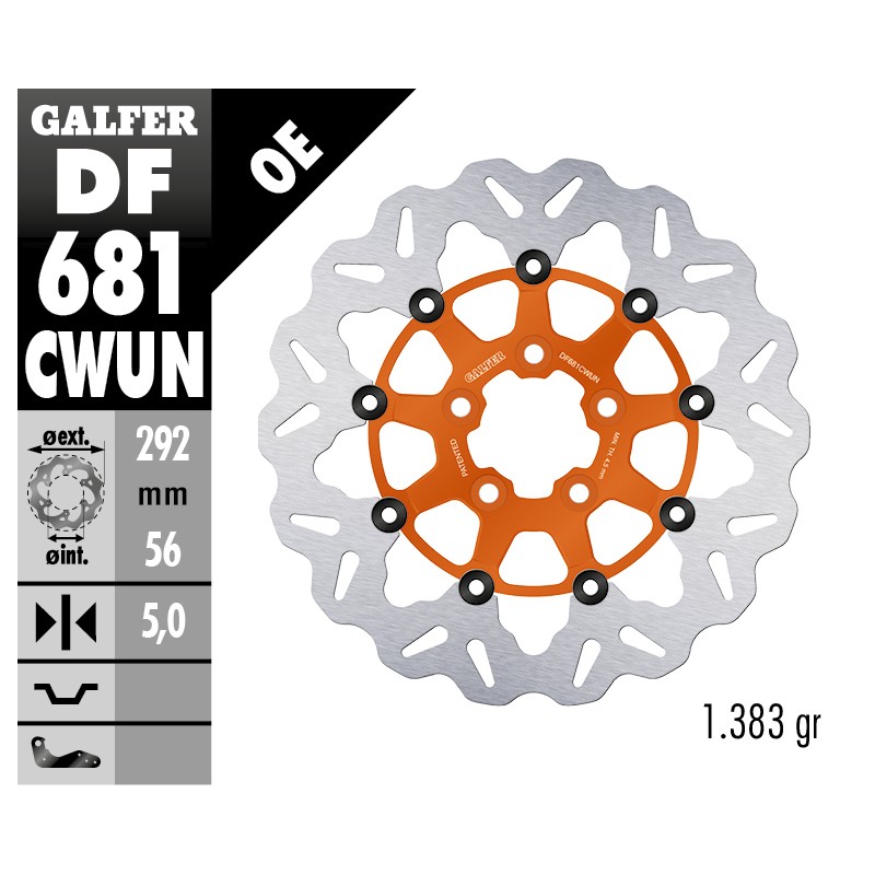 Brake Discs Galfer DF681CWUN