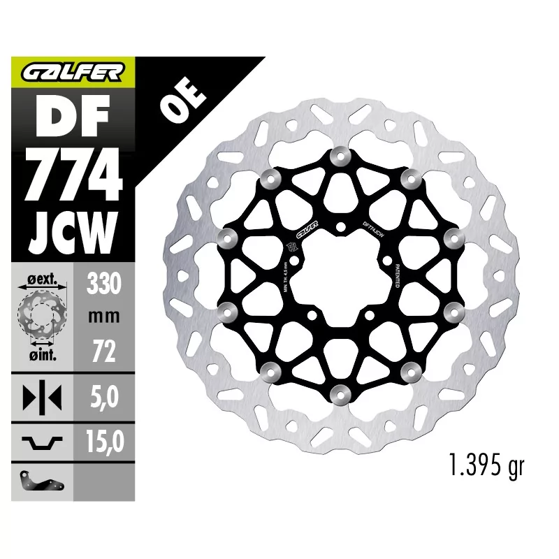 Discos de Freno Galfer DF774JCW Discos de Freno Galfer DF774JCW