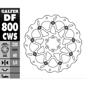 Sport Bremsscheiben Galfer DF800CWS