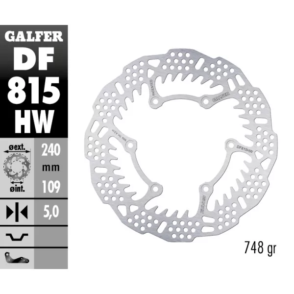 Discos de Freno Galfer DF815HW