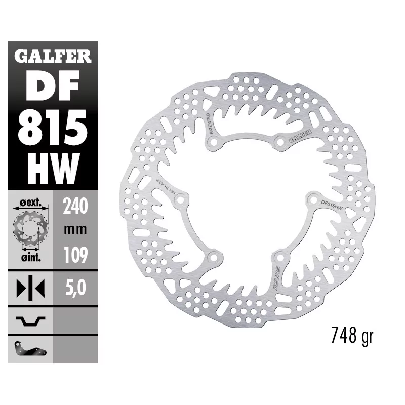 Brake Discs Galfer DF815HW Brake Discs Galfer DF815HW
