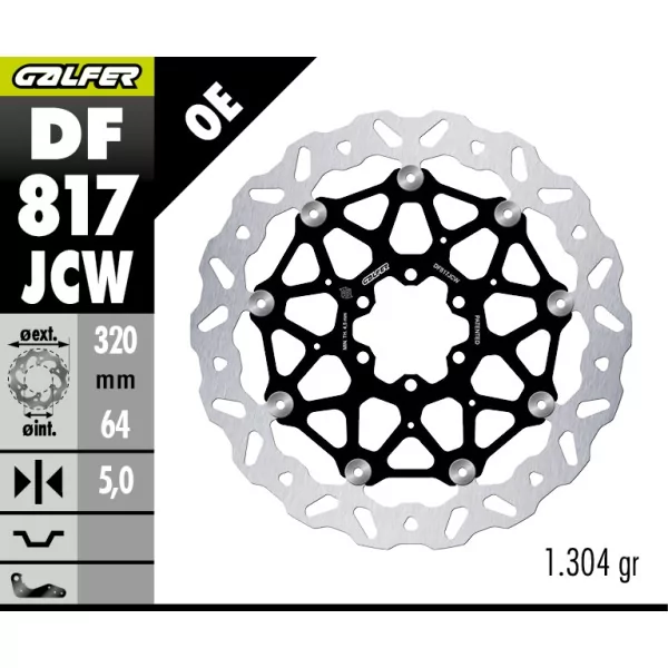 Disques de Frein Sport Galfer DF817JCW