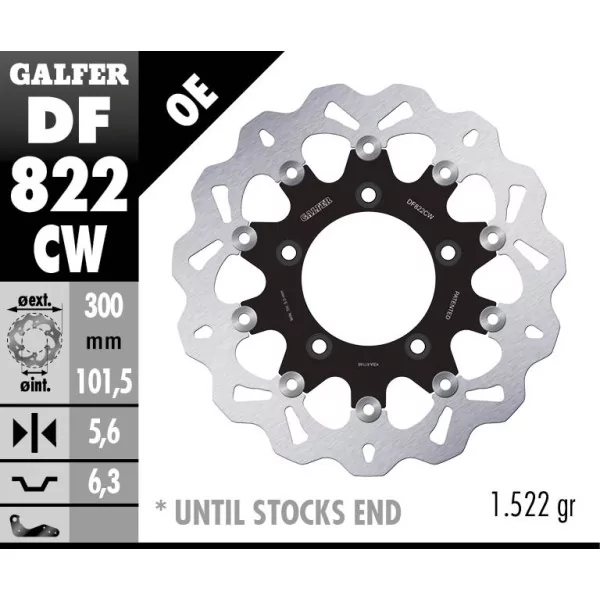 Brake Discs Galfer DF822CW