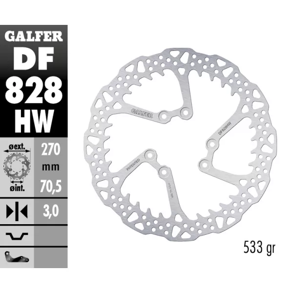 Dischi Freno Galfer DF828HW