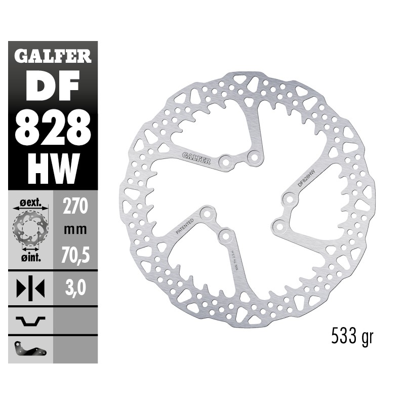 Brake Discs Galfer DF828HW Brake Discs Galfer DF828HW