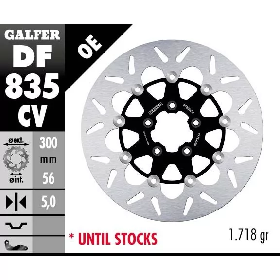Disques de Frein Sport Galfer DF835CV
