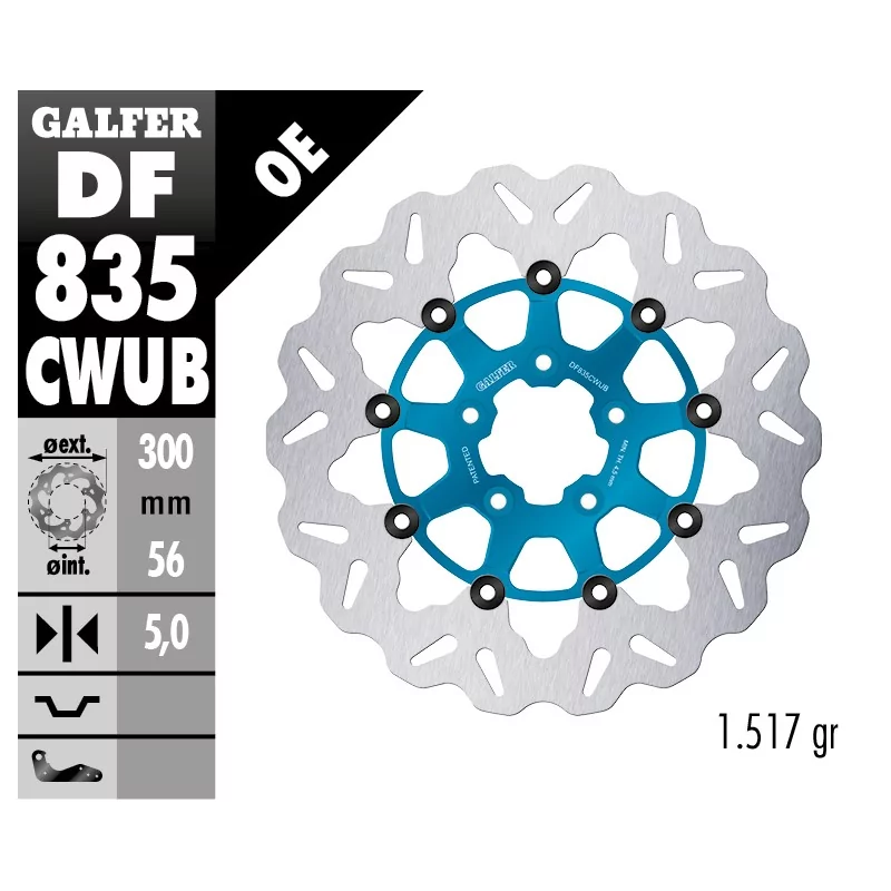 Sport Bremsscheiben Galfer DF835CWUB Sport Bremsscheiben Galfer DF835CWUB